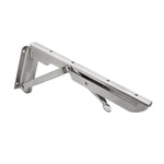 20 inch K Type Wall-mounted Foldable Stainless Steel Spring Storage Shelf for Dining Table, 20 inch