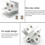 Aluminum Alloy Glass Combination Clamp Cabinet Partition Fixing Clip, T-type Cliped 8-10mm, T-type Cliped 8-10mm