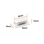 50 PCS Plastic Strong Magnetic Cupboard Door Suction Wardrobe Bookcase Home Accessories, Size: S, S