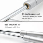 Iron Head Cabinet Gas Holder Hydraulic Rod Buffer Telescopic Strut, 10 inch 80N (8kg), Iron Head, 10 inch 80N (8kg)