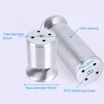 Stainless Steel Wire Drawing Thickened Column Sofa Furniture Cabinet Foot, Height: 400mm, 400mm