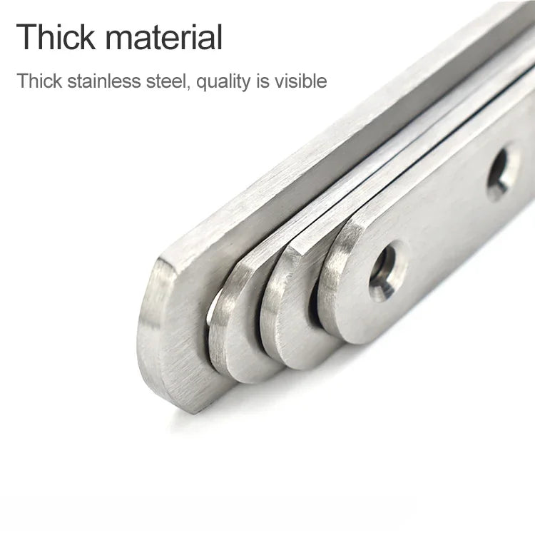 10 PCS Stainless Steel Connection Code Straight Connecting Piece, Number: 18, 18