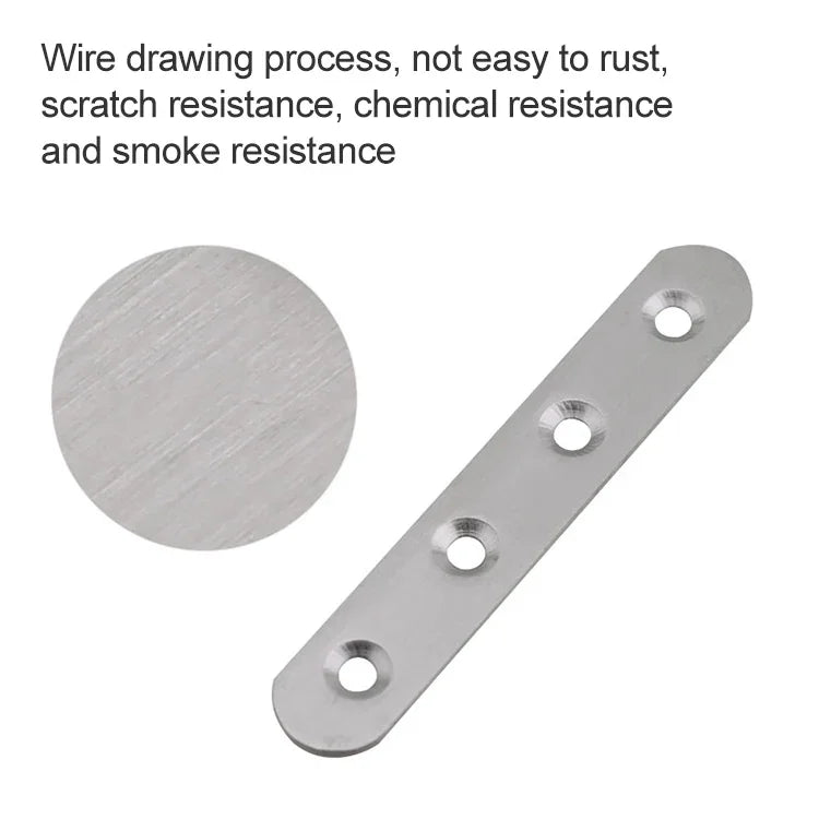 10 PCS Stainless Steel Connection Code Straight Connecting Piece, Number: 18, 18