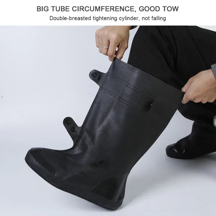 High Tube Rainproof Snowproof Adult Shoe Cover Size: XXL, Size: XXL