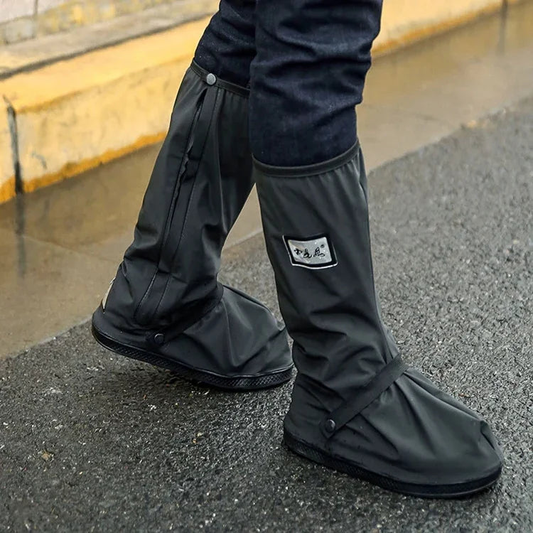 Outdoor High Tube Rainproof Snowproof Thickened Rain Shoes Size: L, Size: L