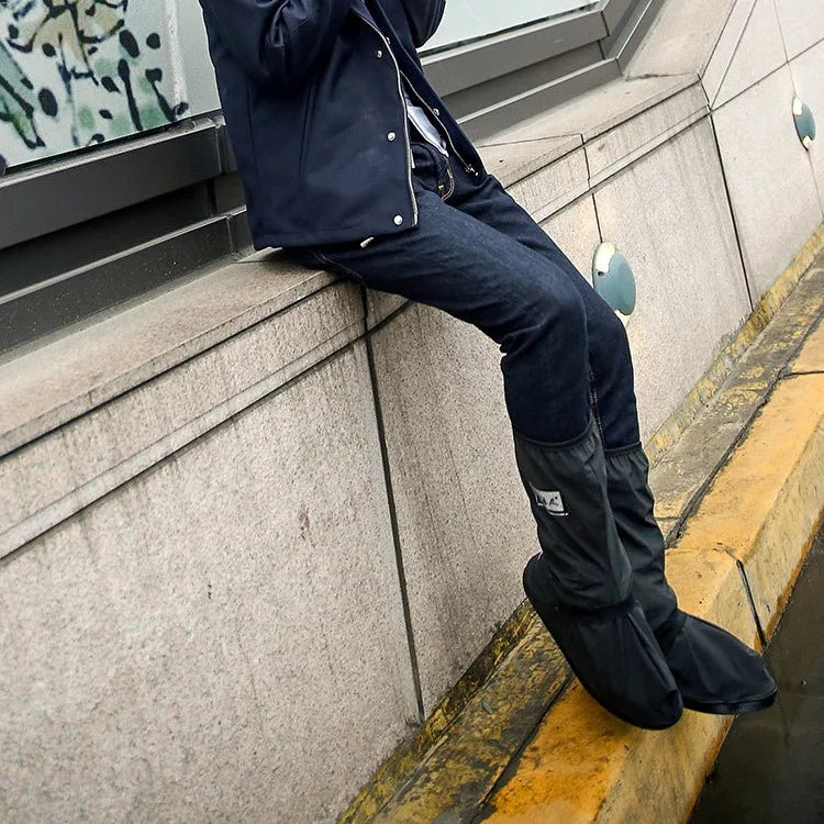 Outdoor High Tube Rainproof Snowproof Thickened Rain Shoes Size: L, Size: L