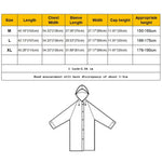 Fashion Adult Lightweight EVA Transparent Frosted Raincoat Big Hat With Pocket Size: XL, Size: XL