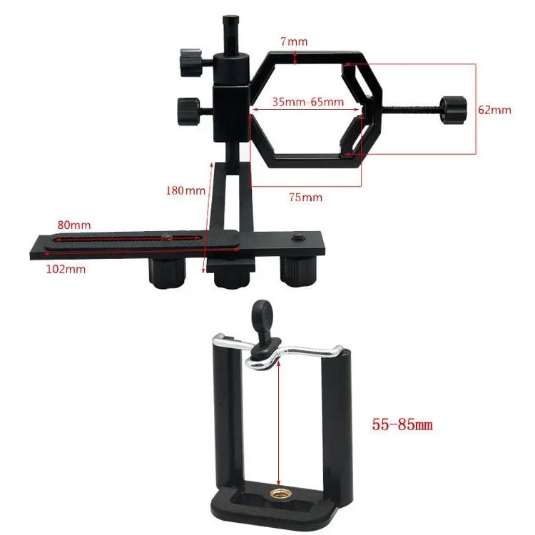 Datyson 5P0010L Telescope Photography Stand, Standard + 2 Phone Holder, Standard + 2 Phone Holder