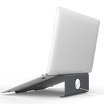 Aluminum Cooling Stand for Laptop, Suitable for Mac Air, Mac Pro,  iPad, and Other 11-17 inch Laptops, Aluminum Stand Grey