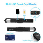 ROCKETEK CR310 USB 3.0 + TF Card + SD Card + SIM Card + Smart Card Multi-function Card Reader, USB 3.0