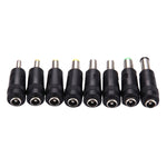 5.5x2.1mm Female to Multiple Male Interfaces 8 in 1 Power Adapters Set for HP / Sony / Acer / ASUS / DELL Laptop Notebook, 8 in 1 Power Adapters