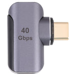 40Gbps USB-C / Type-C Male to Female Elbow Adapter, Type-C 4.0 M to F Elbow