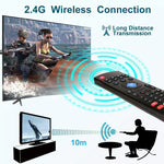 MX3-L Voice without Backlit 2.4GHz Fly Air Mouse Wireless Keyboard Remote Control, Voice without Backlit