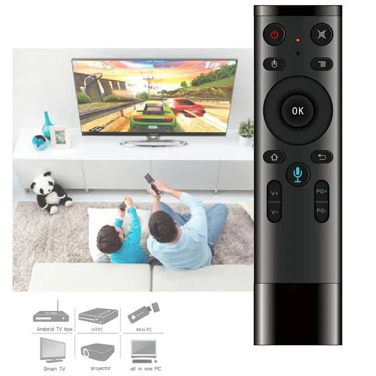 Q5 Voice Foreign Version USB 2.4G Wireless Voice Flying Mouse Remote Control, Support Set-Top Box / Computer, Voice