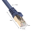 15m CAT8 Computer Switch Router Ethernet Network LAN Cable, Patch Lead RJ45, 15m
