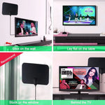 AN-1001 5dBi/25dBi Indoor  HDTV Antenna with Dual-side Sticker, VHF170-230/UHF470-862MHz, AN-1001
