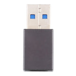 USB 3.0 Male to Type-C / USB-C Female Aluminium Alloy Adapter, USB 3.0 Male to Type-C Female