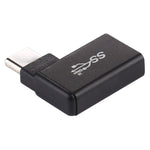 Type-C / USB-C Male to USB 3.2 Female 90 Degree Elbow Head Aluminium Alloy Adapter, Type-C Male to USB 3.2 Female