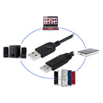 2 in 1 USB 2.0 Male to 2 Dual USB Male Cable for Computer / Laptop, Length: 50cm, USB 2.0 AM to 2 USB 2.0 AM