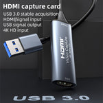 4K 30Hz HDMI to USB3.0 HD Video Capture Card with Cable, HDMI to USB3.0