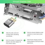 VGA Virtual Display Adapter HDMI 1.4 DDC EDID Dummy Plug Headless Display Emulator, Pink, Grey, Gold, Red, Silver