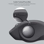 Logitech MX ERGO S 440DPI Bluetooth + Unifying Dual-mode Wireless Trackball Optical Mouse, MX ERGO S