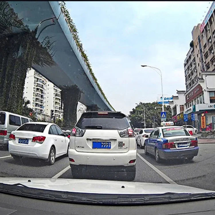 Left Screen Display Rearview Mirror Vehicle DVR, Allwinner Programs, 2 x Cameras 1080P HD 140 Degree Wide Angle Viewing, Support GPS Port/ Motion Detection / Night Vision / TF Card / G-Sensor, Rearview Mirror Vehicle DVR