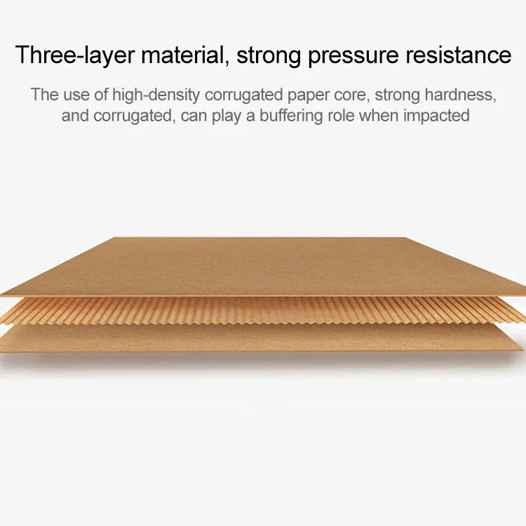 100 PCS Kraft Paper Shipping Box Packaging Box, Size: Q4, 20x10x4cm, 20x10x4cm
