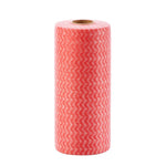 50 Sheets Non-Woven Disposable Washing Towels Dishcloth, Red, Orange, Blue