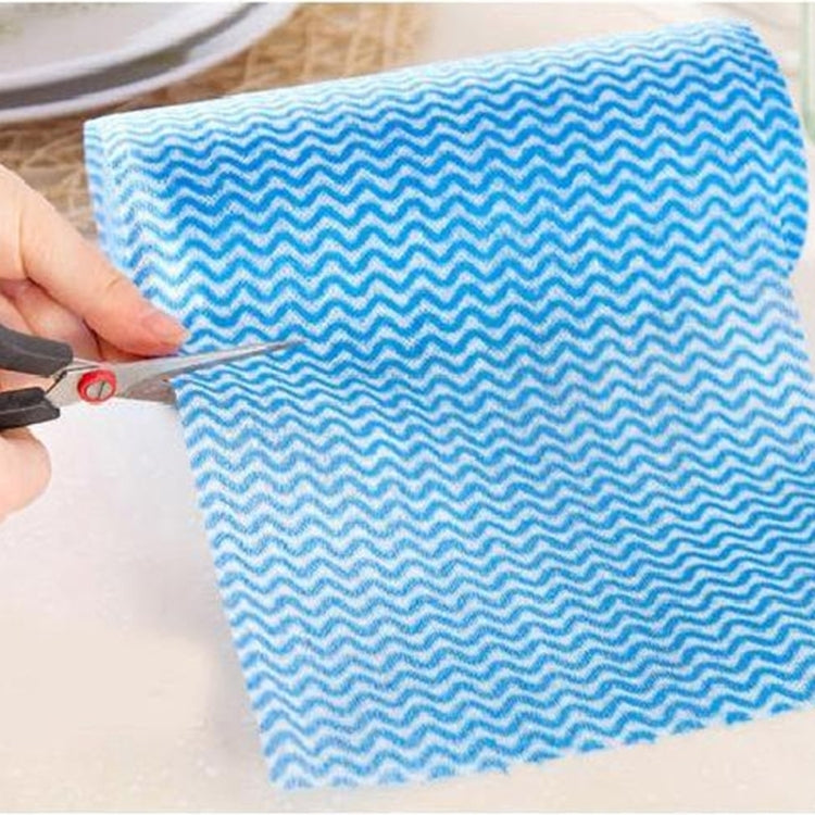 50 Sheets Non-Woven Disposable Washing Towels Dishcloth, Red, Orange, Blue