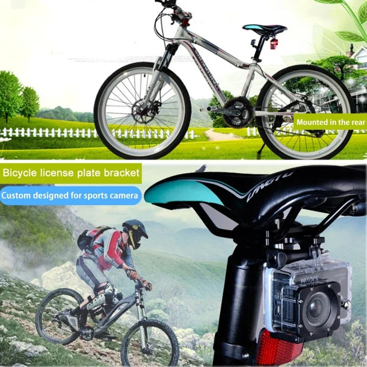 PULUZ Aluminium Alloy Bike Seat Cushion Mount for for GoPro, Insta360, DJI and Other Action Cameras, Seat Mount