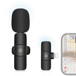 Wireless Lavalier Noise Reduction Reverb Microphone for 8-Pin Device, Support Phone Charging, 8 Pin Wireless Microphone