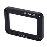 PULUZ Aluminum Alloy Flame + Tempered Glass Lens Protector for Sony RX0 / RX0 II, with Screws and Screwdrivers, Front Flame Black, Front Flame Red