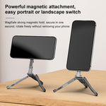 Foldable MagSafe Magnet Tripod Desk Phone Mount Handle Bracket, Desk Phone Mount