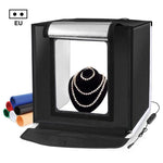 PULUZ 40cm Folding Portable White Light Dimmable Photo Lighting Studio Shooting Tent Box Kit with 6 Colors (Black, Orange, White, Red, Green, Blue) Backdrops, 40cm Box(US), 40cm Box(UK), 40cm Box(EU), 40cm Box(AU)