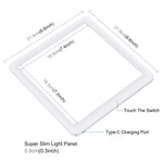 PULUZ Mini LED Photography Shadowless Light Lamp Panel Pad + Studio Shooting Tent Box, Acrylic Material, 20cm x 20cm Effective Area, 20cm(2 LED) + Shadowless Light