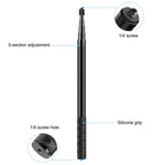 PULUZ 157cm Metal Selfie Stick Monopod  for Insta360 One RS / X2 / X3 / X4 / DJI Osmo 360, 150cm Monopod
