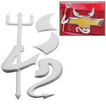 3D Car Sticker, Wings Pattern (Size: 15.7cm x 5.5cm), Demon Pattern (Size: 15cm x 5.5cm), Crab Pattern (Size: 10cm x 8cm), Angel Wings (Size: 16cm x 5.5cm), Rose Pattern (Size: 10.5cm x 8cm), Footprint Pattern (Size: 7cm x 6cm)