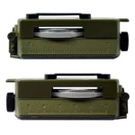 GoldGood DC60-2A Outdoor Multi-function Military Travel Geology Pocket Prismatic American Compass with Luminous Display(Army Green), DC60