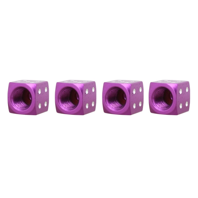 Universal 8mm Dice Style Aluminium Alloy Car Tire Valve Caps, Pack of 4, Dice Style, Dice Shape 5, Dice Style 5, Dice Style  5, Dice Style 4