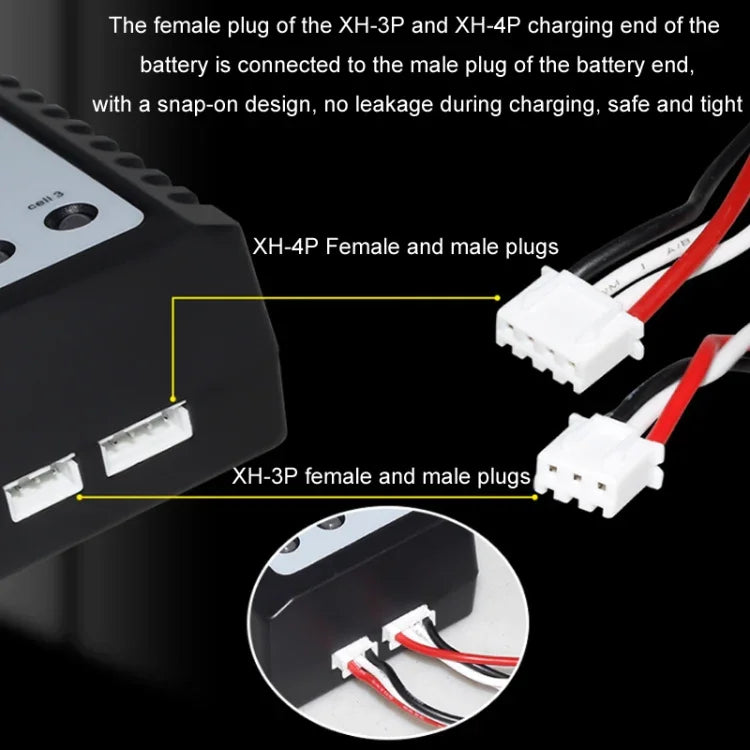 ImaxRC 7.4V/11.1V 2S/3S Model Aircraft Drone Lithium Battery Intelligent Balance Charger, EU Plug