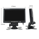 7.0 inch Car Monitor / Surveillance Cameras Monitor with Adjustable Angle Holder & Remote Controller, Dual Video Input, 7.0 inch, Dual Video Input
