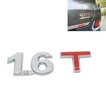 3D Universal Decal Chromed Metal Car Emblem Badge Sticker Car Trailer Gas Displacement Identification, Size: 8.5x2.5 cm, 3.0T, 1.6T, 1.8T, 2.0T, 2.2T, 2.4T, 2.5T, 2.8T