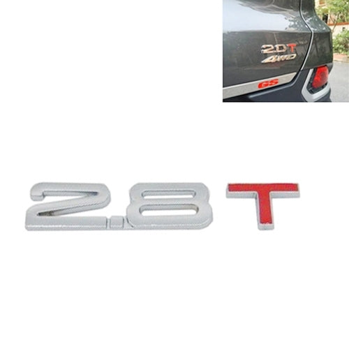 3D Universal Decal Chromed Metal Car Emblem Badge Sticker Car Trailer Gas Displacement Identification, Size: 8.5x2.5 cm, 3.0T, 1.6T, 1.8T, 2.0T, 2.2T, 2.4T, 2.5T, 2.8T