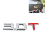 3D Universal Decal Chromed Metal Car Emblem Badge Sticker Car Trailer Gas Displacement Identification, Size: 8.5x2.5 cm, 3.0T, 1.6T, 1.8T, 2.0T, 2.2T, 2.4T, 2.5T, 2.8T