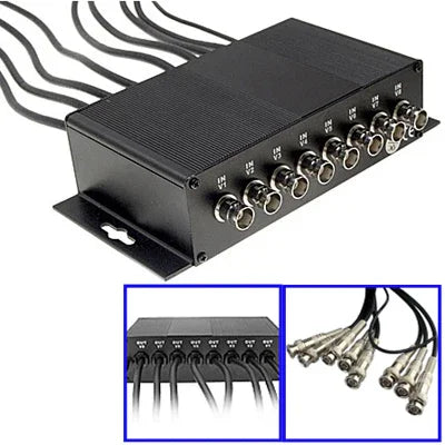 جهاز حماية من زيادة التيار لقناة CCTV BNC بثماني قنوات (CoaxJK/ V8)، CoaxJK/ V8