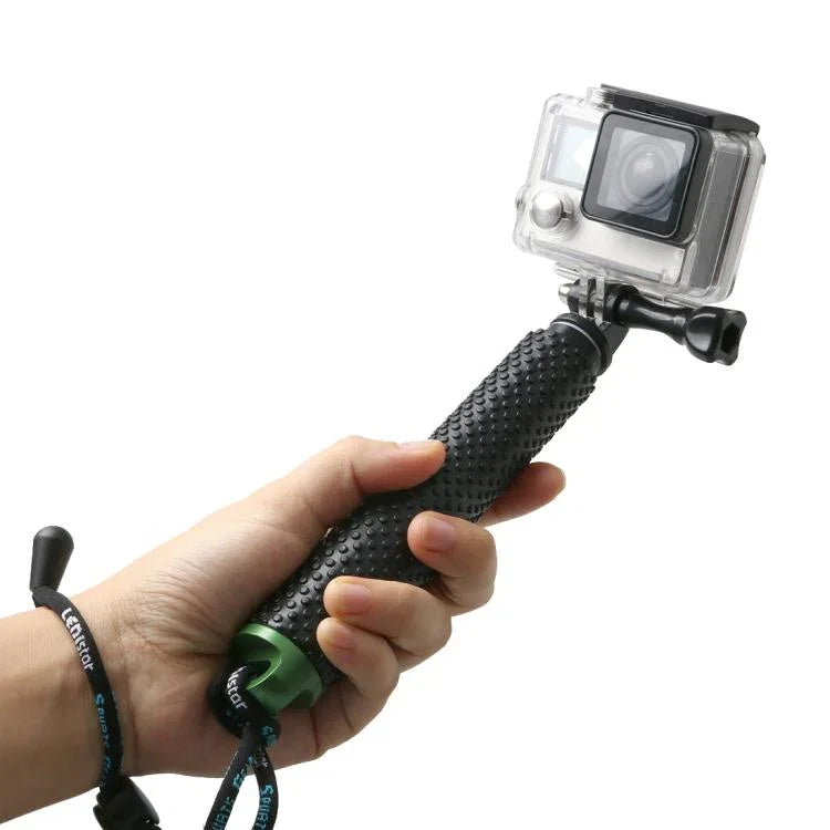 Handheld 49cm Extendable Pole Monopod with Screw for GoPro, Insta360, DJI and Other Action Cameras, Max Length: 49cm(Red), Max Length: 49cm(Blue), Max Length: 49cm(Gold), Max Length: 49cm(Green)