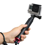 Handheld 49cm Extendable Pole Monopod with Screw for GoPro, Insta360, DJI and Other Action Cameras, Max Length: 49cm(Red), Max Length: 49cm(Blue), Max Length: 49cm(Gold), Max Length: 49cm(Green)