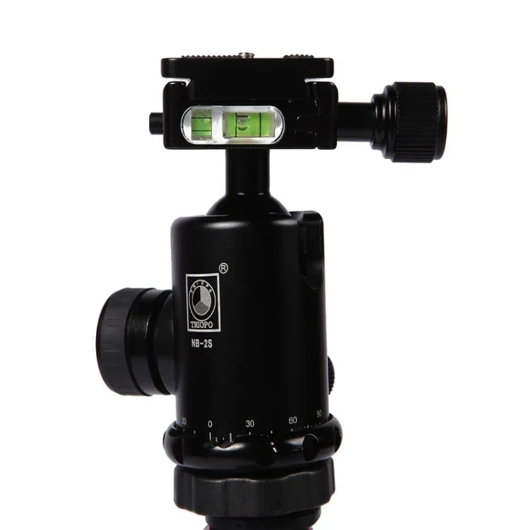 Triopo MT-2804C Adjustable Portable Aluminum Tripod with NB-2S Ball Head for Canon Nikon Sony DSLR Camera, MT-2804C (Black), MT-2804C (Gold)