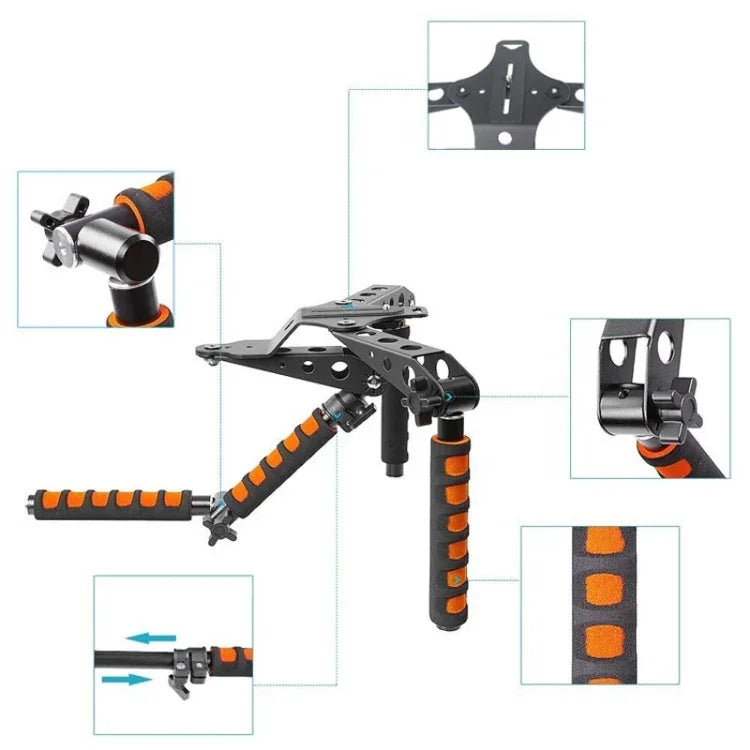 YELANGU YLG0107D Rig I Multifunctional Handles Camera Shoulder Mount for DSLR Camera / Video Camera